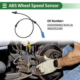 Motoforti ABS Wheel Speed Sensor ABS Sensor Anti-lock Braking System Sensor for Citroen C-Elysee C3 Picasso 207 208 301 2009-2014 No.0265008485 Rear Left Right