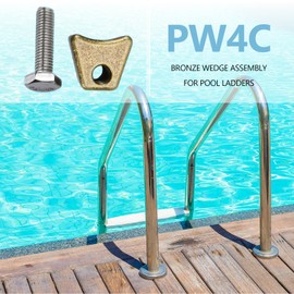 Mebiosi 2 Set Pool Ladder Anchors Wedge Assembly Compatible with PW-4C Perma 3",4" Sockets