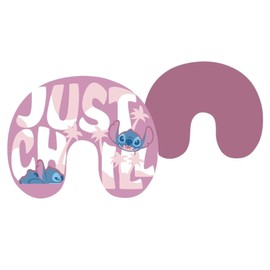 Lilo & Stitch Kids Travel Neck Pillow – Soft, Comfortable Neck Support for Children – Just Chill Design