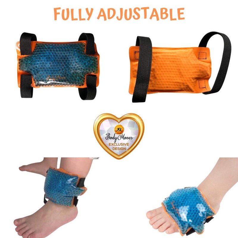 BodyMoves Kid's Ankle Brace Support Plus Hot and Cold Ice