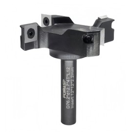 FomaSP CNC Spoilboard Surfacing Router Bit,1/2"(12.7mm) Shank,3"(76.2mm) Cutting Diameter,Slab Flattening Router Bit,Replaceable Carbide Inserts Wood Planer Bit with 4 Wings for Woodworking.