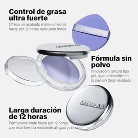 Chillab Signature Trio Set, Polvo Morado y Aceite Labial Negro Mágico | 3 Piezas: Polvo Compacto Mate 10g + Polvo Medium 5g + Aceite Labial Voluminiza