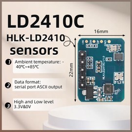 EC Buying LD2410C Sensor Module HLK-LD2410 Human Presence Radar Sensor Module LD2410 Millimeter Wave Radar Sensor Module Non Contact 24GHz ISM Band Serial Port IO Level Output