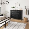 BOLUO Black Dresser for Bedroom 8 Drawer, Wide Dresser TV