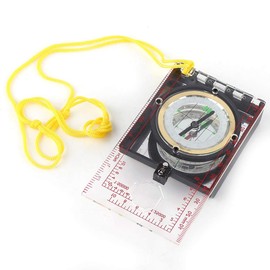 Military Compass with High Accuracy, Multifunctional Compass for Inclinometer, Spirit Level for Camping, Hiking, Boating, Outdoor Activities