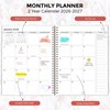 SKYDUE Monthly Planner 2026-2027, 24 Months Calendar Planner 2026-2027, 7.5"