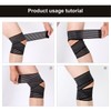 LNSYSNS Elastische Bandage, 4 Stück Schwarz Oberschenkelbandage, Selbstklebende Bandage, Kniebandage