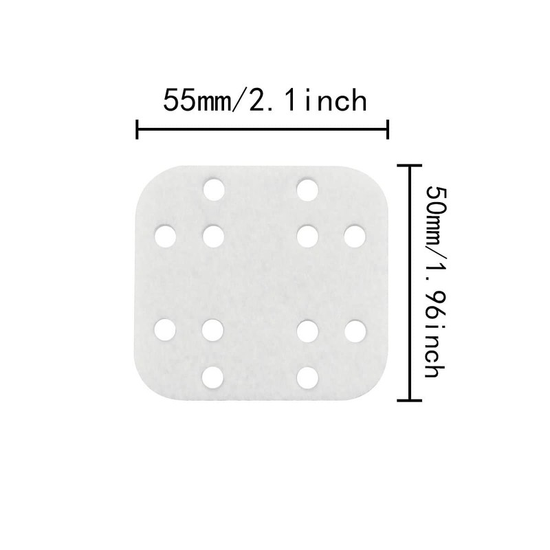 Humidifier Filter Pad ITROLLE 20PCS Square Style Nylon White Mineral