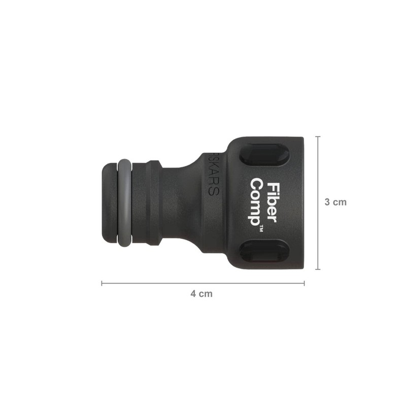 Fiskars FiberComp 1027053 Tap Connector, for Taps, Diameter 21 mm