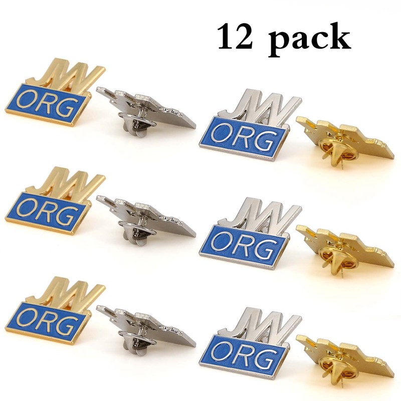 Jw.org Pins-1 Inch Solid Metal Pins- Gold or Silver Toned