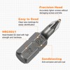 HARFINGTON 5pcs PZ1 Screwdriver Bit 1/4" Hex Shank 25mm/1" Length