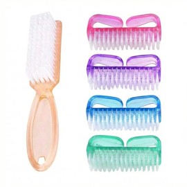Triko Set 5 Piezas Cepillo de Uñas con Mango de Agarre Ergonómico, Limpiador de Manos y Pies con Cerdas Flexibles, Kit de Herramientas para Manicura y