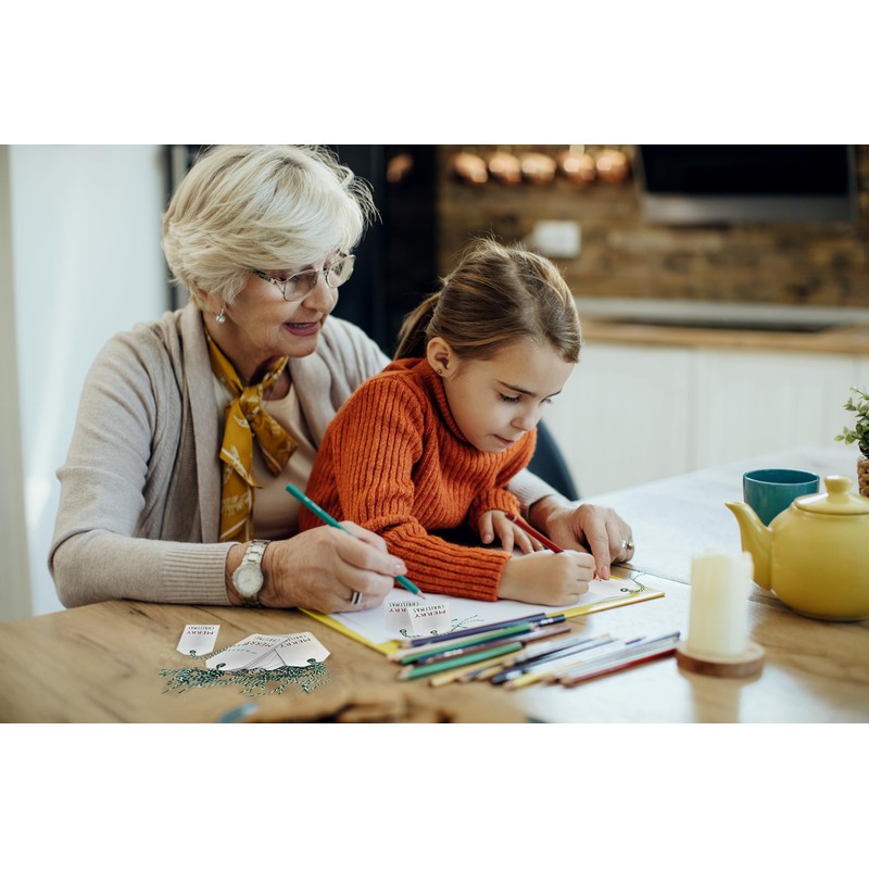 K-Kraft Christmas Gift Tags - 25-Pack - Festive Kraft Tags