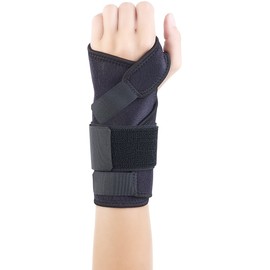 Speeron Unisex - Adult NX-9307 Bandages: Wrist Support Brace with Splint, Left, Black (Hand Splint), 1