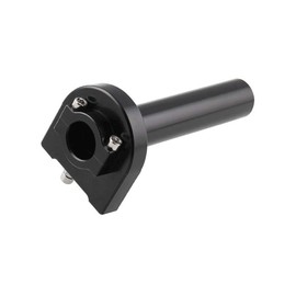 HANSWD Motorcycle CNC Aluminum 22mm Throttle Grip High Performance Twist Throttle Grip Cable Scooter Bike Pedal (Black)