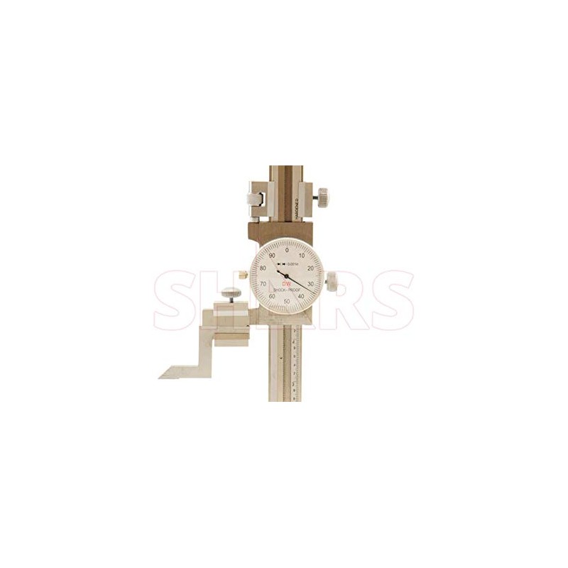 Shars Stainless Steel Dial Height Gage, 0-6" 303-4408 R]
