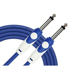 Cable para instrumento Kirlin profesional, 6 metros plug 1/4, LGI201 colores (Azul)