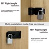 Tnisesm 2 Pack Door Hasp Latch Lock with Combination &