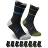 ASLU Men's Work Socks (6/12pairs Moisture Wicking Athletic Socks for