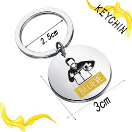KEYCHIN Funny Believe Ted TV Show Keychain Ted Coach Fans Jewelry Believe Ted Jewelry For TV Show Fans(Believe K-s)