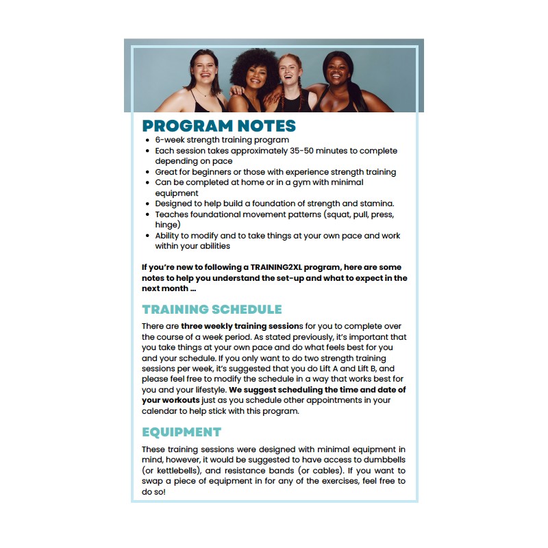 NutriChem NutriStrength: A 6-Week Foundational Strength Training Program