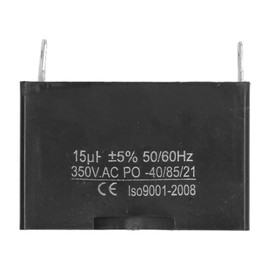 CBB61 Capacitor 15uf 350VAC, Explosion Proof, Stable Motor Start Run Capacitance, for Ceiling Fan Generator Washing Machine