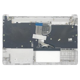 Jxjslp Replacement Upper Case Palmrest for HP 15T-DY 15-DY 15-EF 15Z-EF 15s-eq 15s-fq 15s-er 15s-fr Series Laptop Top Cover Non-Backlit Keyboard Assembly M17184-001 L63578-001 Natural Silver
