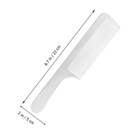 Vaguelly 1pc Professional Titanium Steel Barber Comb Static Hairdressing Tool for Salon Home Use Durable Unbreakable Design for Thick Curly Straight Hair Styling