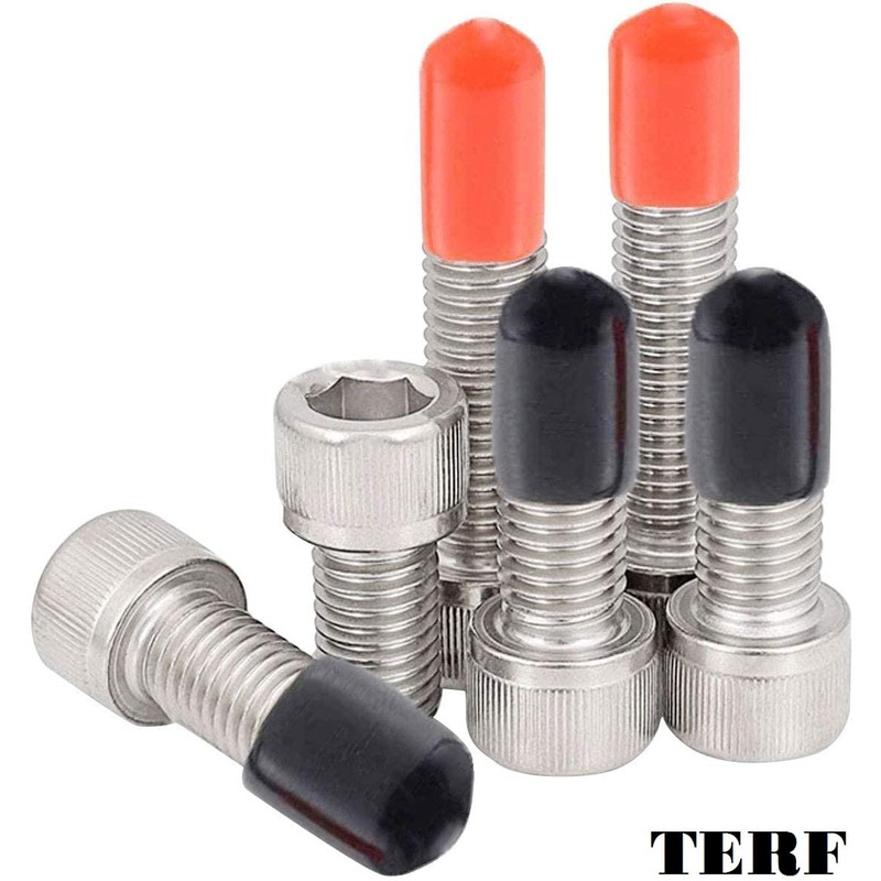 TERF® High Quality White PVC Screws Thread Stud End Protective