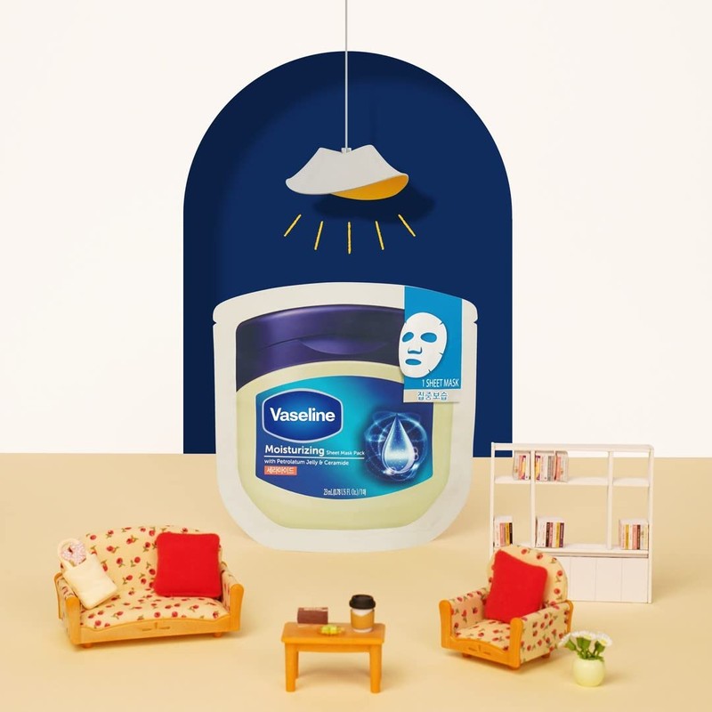 Vaseline Sheet Mask Pack 10 Blue Sheet Pack Korea (Moisturizer)