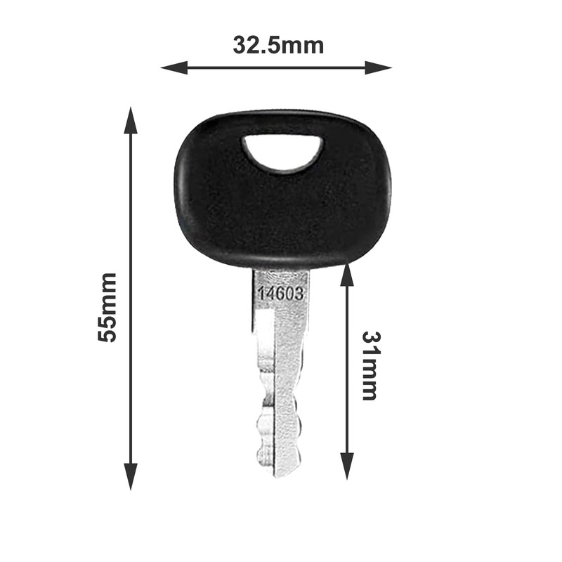 Newyuan 14603 Ignition Key Replacement Key for Tractors Small Excavator