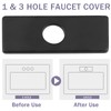 Litoexpe 6 Inch Sink Hole Cover Deck Plate for Bathroom