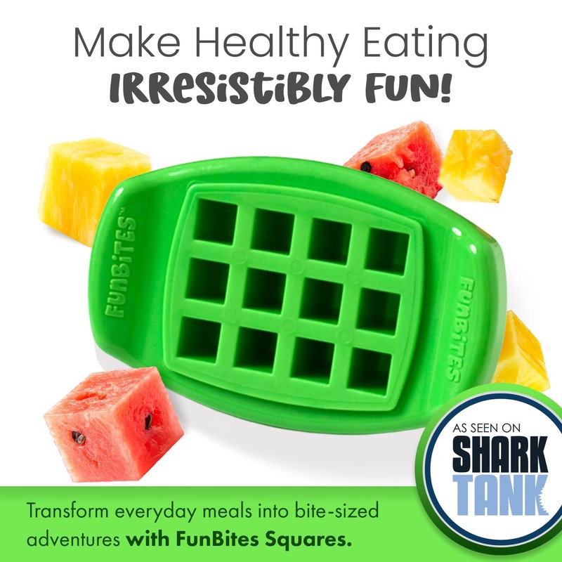 FUNBITES Sandwich Cutter for Kids Lunch, Mini Cookie Cutters, Bento