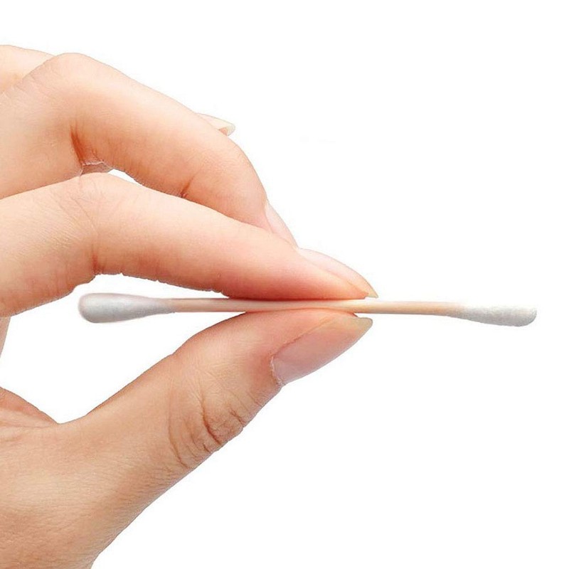 Cotton Swabs, 1200 Count Bamboo Sticks Cotton Swabs with 3