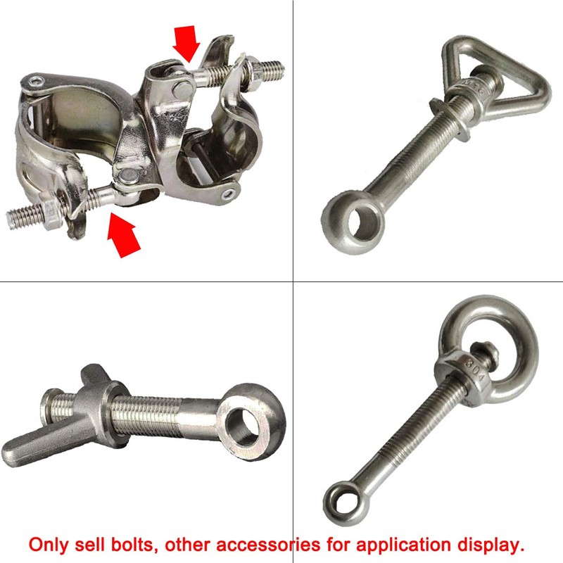 uxcell M8 x 60mm Machinery Shoulder Swing Lifting Eye Bolt