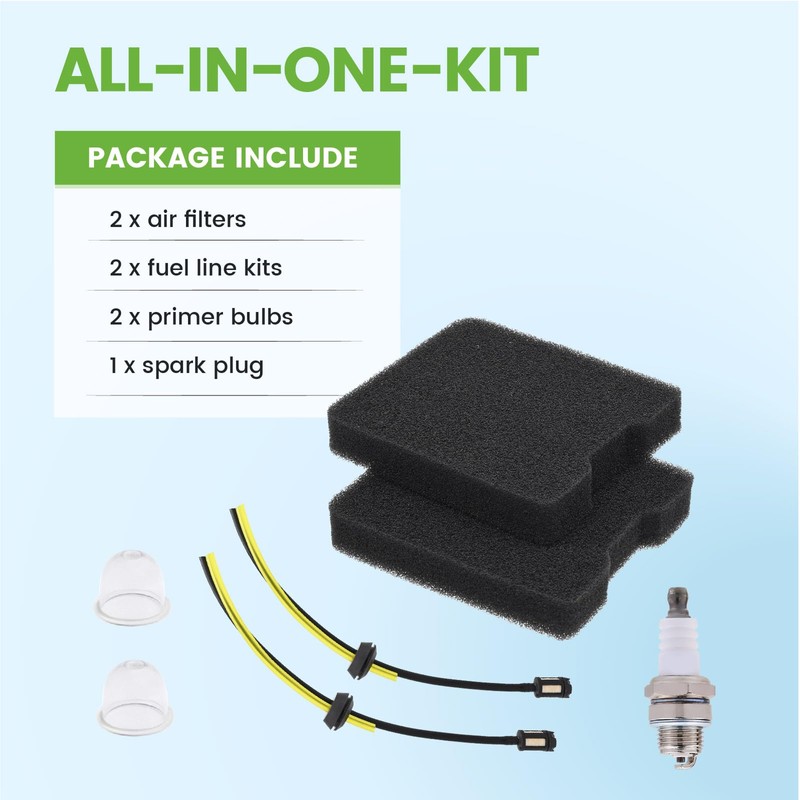 Aylux 2 Pack of 145BT Air Filter Fuel Line Tune