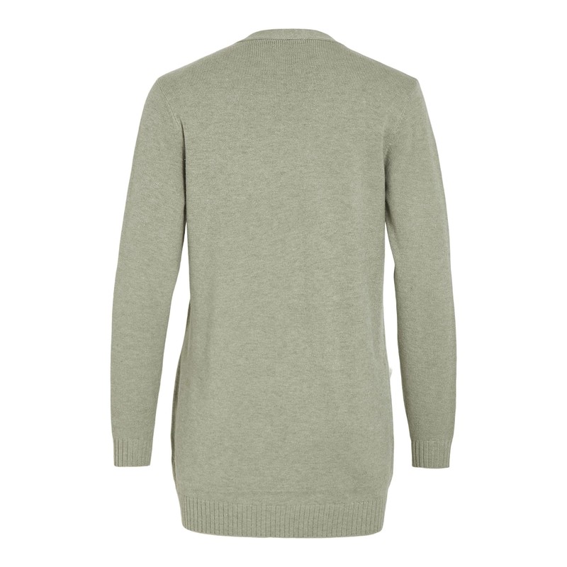Vila Women's Basic Cardigan, Oil Green