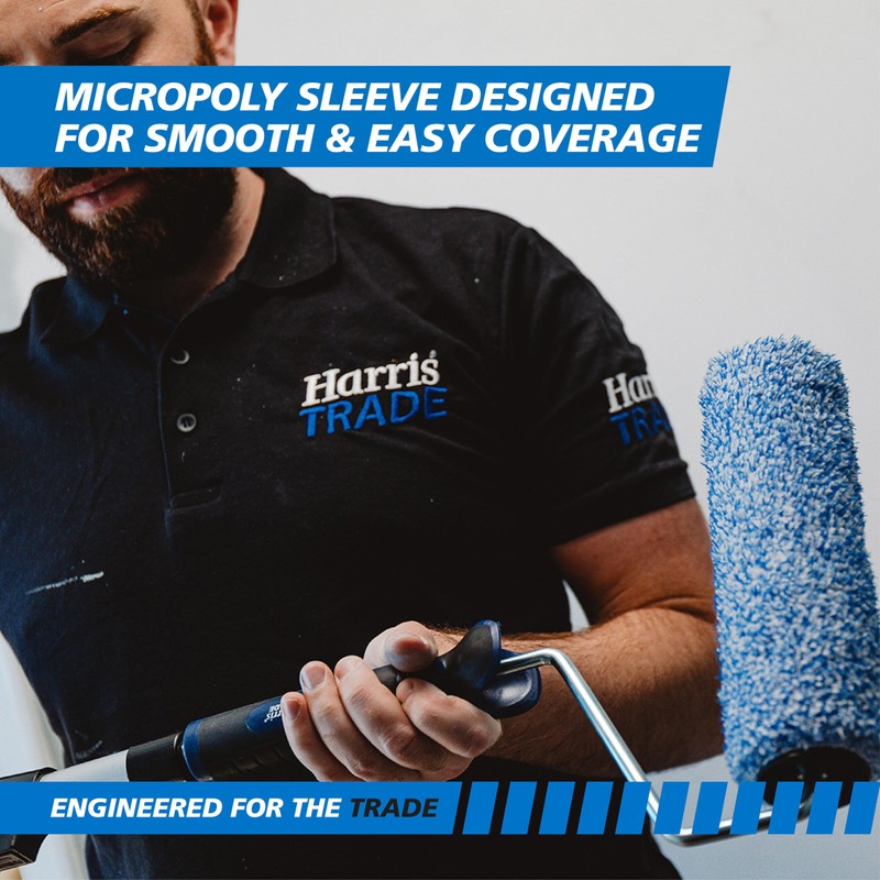 Harris Trade Medium Pile Micropoly Roller Sleeve 9"