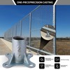 HOOBBS Chain Link Fence Post 2 1/2" Floor Flange, Pipe