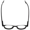 Calabria R217A Designer Oval Vintage Reading Glasses in Gloss Black