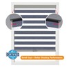 Persilux Custom Cordless Zebra Blinds for Windows Blackout Roller Shades
