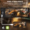 Single Din CarPlay Stereo Receiver: 6.5 Inch Android Auto Touchscreen
