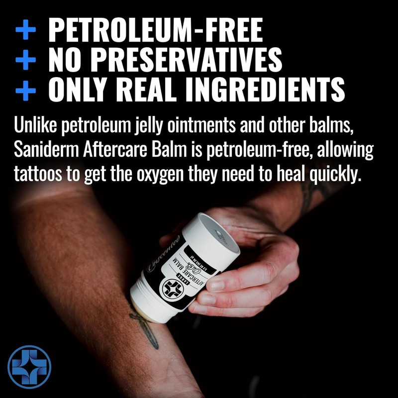 Sanibalm Tattoo Aftercare Cream €" Lubricates and Moisturizes €" 100%