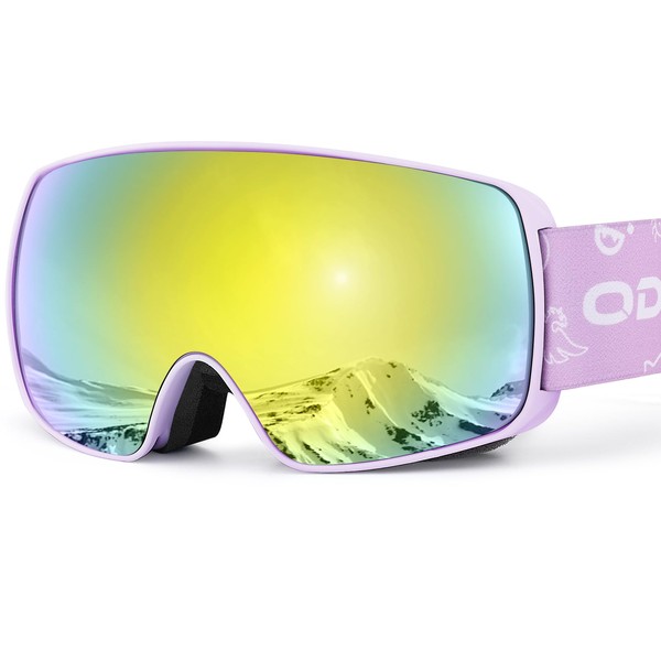 Odoland Kids Ski Goggles, Snowboard Goggles for Youth Skiing Age