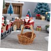 Levemolo 5pcs Handwoven Portable Basket Decorative Tiny Flower Holders with