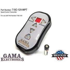 GAMA Electronics 5-Button RF Transmitter with 2-digit display for Speed Controls