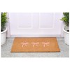 Calloway Mills Pink Bow Trio Doormat (24" x 36")