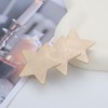 Enautoabs French Metal Hair Clip For Women Gold Star Hair
