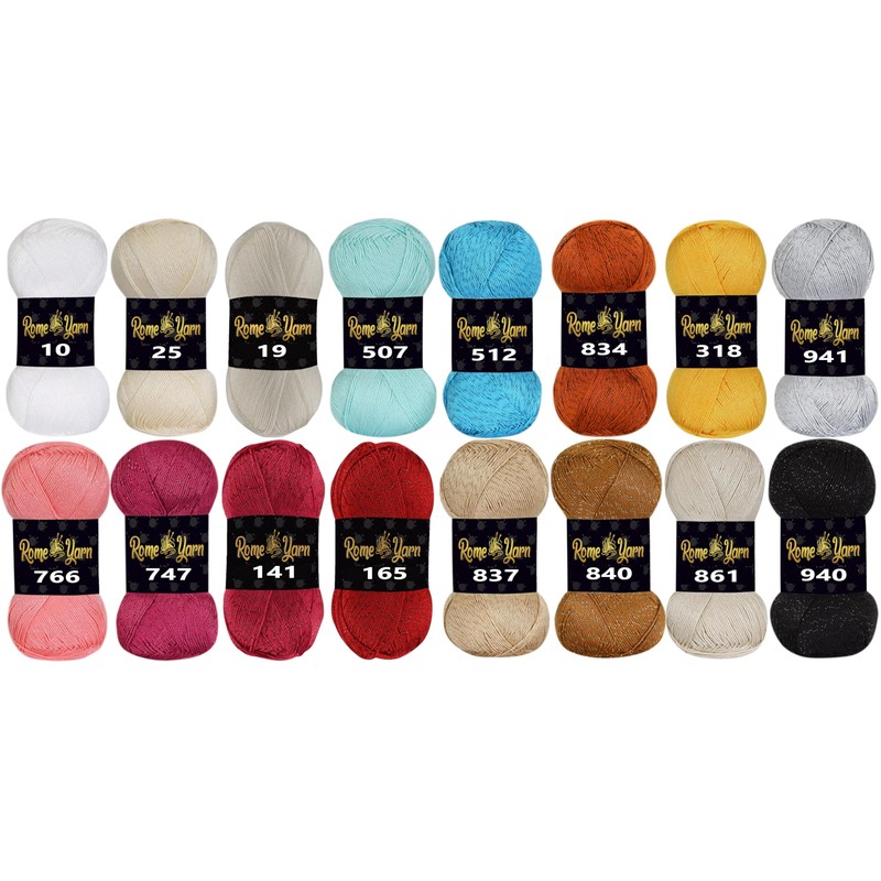 Rome Yarn Summer Glitter | Summer Glitter Yarn | Silk