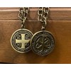 Generic Chi Rho Christian Necklace, IXCI NIKA, Christ Conquers Verses,